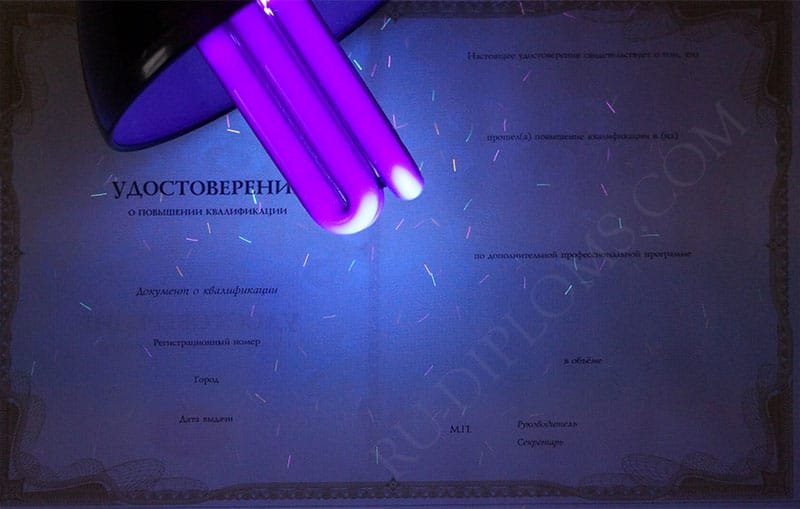 Удостоверение о повышении квалификации  